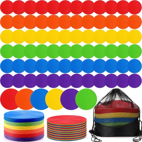 Tinideya Floor Spot Markers Flat Non Slip Gym - size: 10 Inch