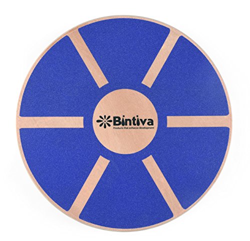 bintiva Wood Balance Board for Fitness Rehab Balance and Stability Training