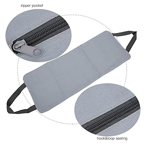 Thin Arm Yoga Sandbag, Workout Freeweight Training Bag for Leg Slimming and Fitness, Adjustable Fill Weight Sandbag with Leakproof Inner Liner and Carry Handles for Home - color: Gray