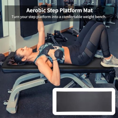 Non-Slip Step Platform Mat with Knee Cushion Pad, Ideal for Yoga, Pilates, and Floor Workouts