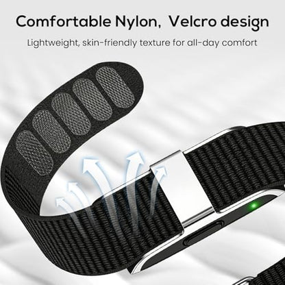 Nylon Biceps/Wrist/Arm/Ankle Bands Compatible with Hume Band 1.0 - color: Black