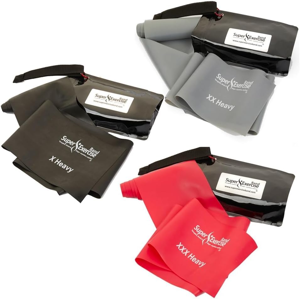 Resistance Bands for Working Out | 7Ft Long Resistance Bands |Super Exercise Bands with Carry Pouch and Door Anchor I Latex Free Workout Bands Including an Exclusive Workout App and E-Book