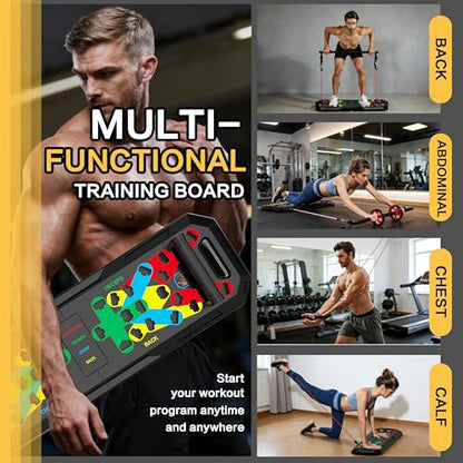 IUT Solid Push Up Board 15 in 1 Home Workout Equipment Multi-Functional Pushup Stands System Fitness Floor Chest Muscle Exercise Professional Equipment Burn Fat - color: M5