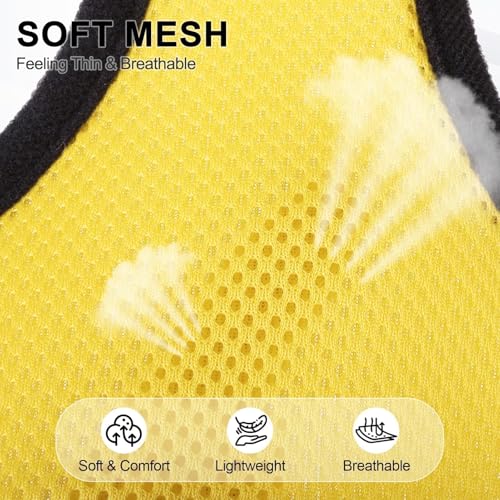 BINGPET Small Dog Harness, No Pull Step-in Puppy Pet Vest, Yellow - color: Yellow, size: S (NECK: 12", CHEST: 14"-18")