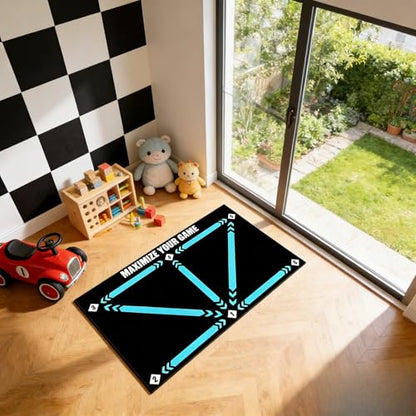 Soccer Training Mat, 15.75×23.62 IN Non-Slip Absorbent Stain Resistant Practice Pad for Indoor & Outdoor Football Training