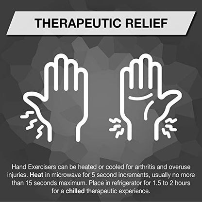 THERABAND Hand Exerciser, Ball For Hand, Wrist, Finger, Forearm, Grip Strengthening & Therapy, Squeeze Ball to Increase Hand Flexibility & Relieve Joint Pain, Blue, Firm