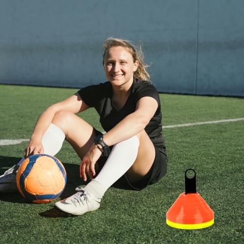 Cabilock 8 Pack Soccer Cone Holders, Football Training Cone Stand and Marker Disc Organizer for Coaches, Agility Drills, Practice Fields and Sports Equipment Storage
