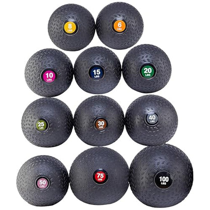 Fitvids Slam Medicine Wall Balls Workout Exercise Fitness Weighted Balls for Cross Training, Strength and Conditioning Exercises, Cardio and Core Workouts