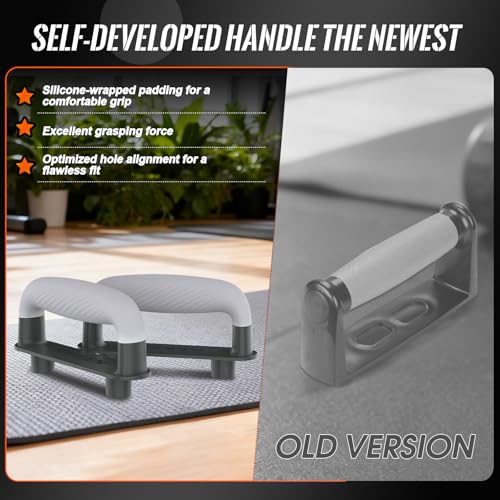 Hikeen Push Up Board - Portable Push Up Bar for Home & Travel, Multi-Functional Fitness Workout Equipment | Ideal Home Gym Equipment for Strength Training | Durable Push Up Board for Men and Women