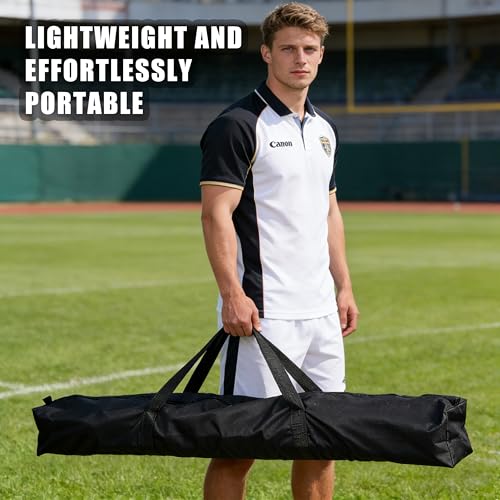 Hikeen Agility Poles, 6 Pack 6ft Soccer Training Poles, Adjustable Detachable Speed and Agility Training Equipment for Football, Practice Accessories for Adults Youth