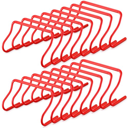 16 Pcs 12" Speed Agility Training Hurdles Large Size Detachable Agility Hurdles Hurdles Training Equipment Set for Athletes Soccer Basketball
