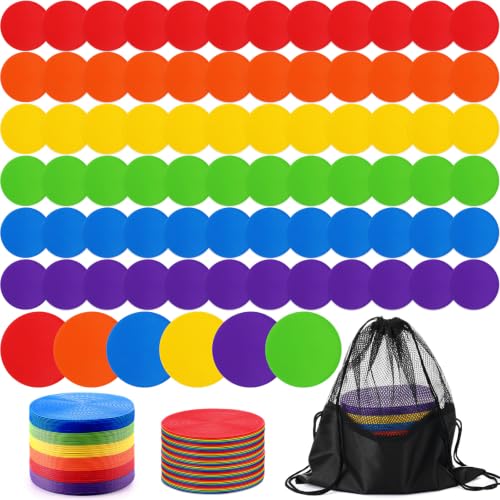 Tinideya Floor Spot Markers Flat Non Slip Gym - size: 6 Inch