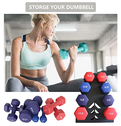 Dumbbell Storage Rack Weight Organizer Rack Only for Home Gym Weight Rack No need Assembly - size: 4-Tier
