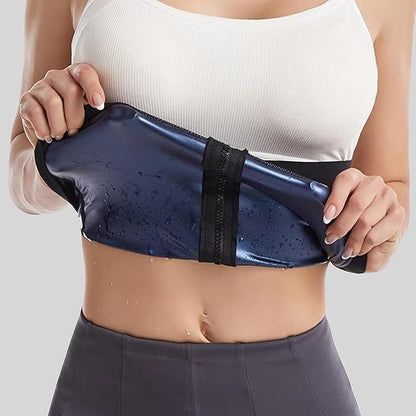 Women's sauna waist trainer shapewear, fitness, tummy control, buttock lifting, sweating, fat burning, and weight loss.