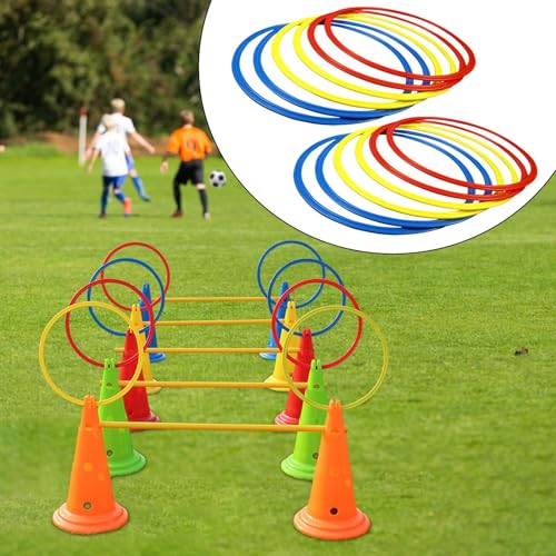 Agility Training Rings Portable Sturdy Home Gym for Soccer Trainer Athlete Kids Hockey