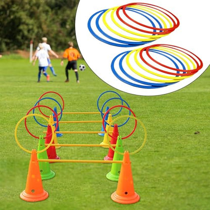Agility Training Rings Portable Sturdy Home Gym for Soccer Trainer Athlete Kids Hockey