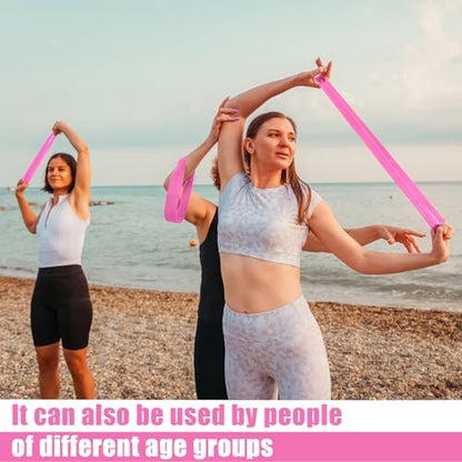 20 Pcs Resistance Bands Resistance Loop Exercise Bands Exercise Equipment Elastic Drag Ring for Women and Men Home Fitness, Gym, Yoga - color: Pink, style: 25-30 Lbs