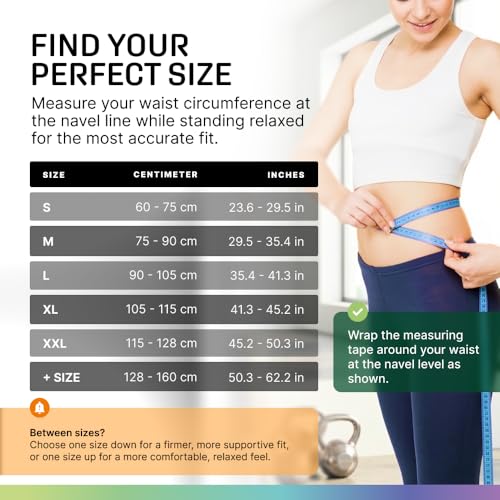 Modvel Back Brace for Lower Back Pain Women and Men – Lumbar Support Belt for Sciatica, Herniated Disc, Muscle Strain – Adjustable Breathable Work Brace with 6 Stays – Support for Posture – Size XXL