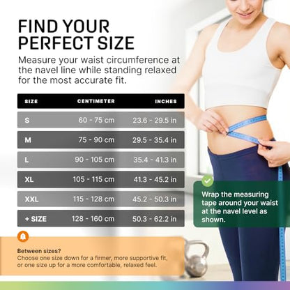 Modvel Back Brace for Lower Back Pain Women and Men – Lumbar Support Belt for Sciatica, Herniated Disc, Muscle Strain – Adjustable Breathable Work Brace with 6 Stays – Support for Posture – Size XXL