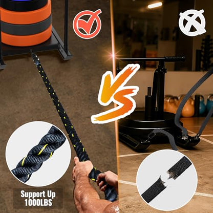 Weight Sled Pulling Rope 15FT/20FT/30FT/40FT/50FT, Trainer Physical Training Strength Rope for Workout Sled,Tire Pulling Workout,Football Exercise Equipment for Men and Women - size: 50FT