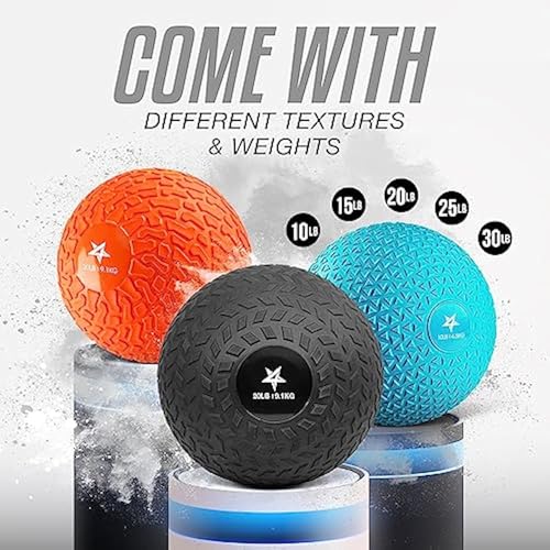 Yes4All Slam Balls, 10-40lb Weighted Ball Weight, Durable PVC Sand Filled Workout Dynamic Slam Ball for Strength Training, Triangle, Black, 10lbs - color: C. Triangle Black, style: A. 10lbs
