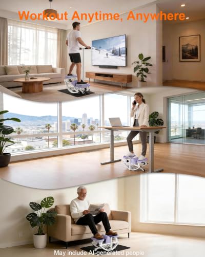 Rock Stepper for Exercise at Home, Rocking Stepper Side to Side - color: Purple