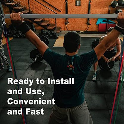 Resistance Band Bar, Body Workout, Portable Pilates Bar, Home Gym Training Equipment, 26 or 39 Inches