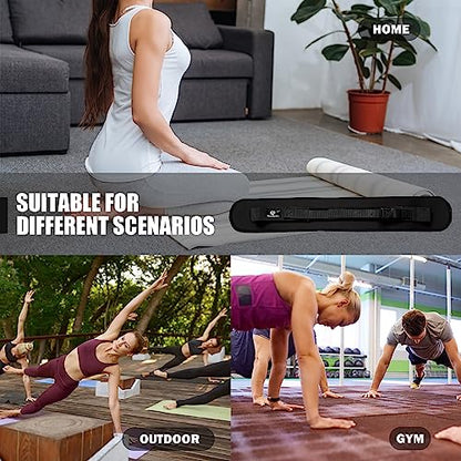 Hip Thrust Belt, Fully Upgraded Hip Thrust Belt for Dumbbells, More Comfortable Hip Thrust Belt, Home Gym Hip Thrust Belt with Wider and Longer Anti-Slip Pads. - color: black