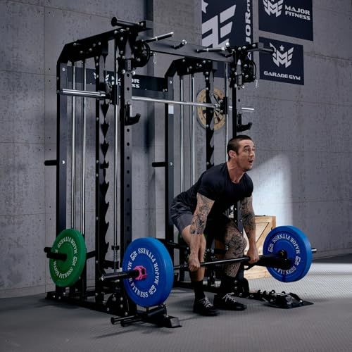 All-in-One B52 Standard Home Gym Smith Machine | with Power Rack, Cable Crossover, Dual Pulley System, Landmine, and Multi-Grip Pull-Up Bar – Heavy-Duty Fitness Equipment