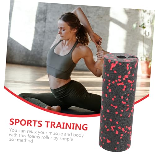 TOYANDONA Portable Compact Roller Hard Foam Massage Roller for Muscle Relaxation Lightweight and Hollow Design for Travel Fitness and Backbend Exercises