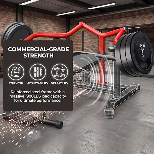 BARWING 3-in-1 Adjustable Bench Press (Flat/Incline/Decline), Independent Press Arms, 1900 LBS Weight Capacity, Foldable Home Gym Equipment for Chest, Abs & Shoulder Workouts