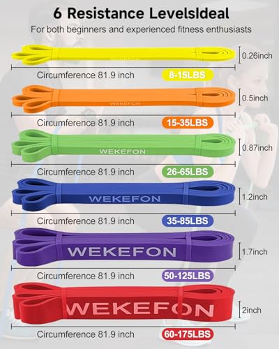 Resistance Bands Set, Pull Up Assist Bands - Stretch Resistance Band - Mobility Band Powerlifting Exercise Bands for Resistance Training, Physical Therapy, Home Workouts