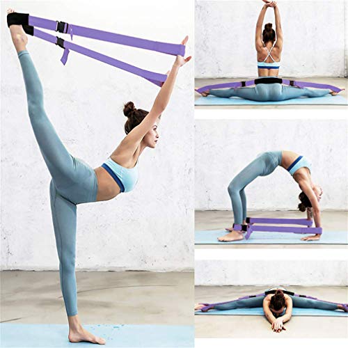 Fitness Stretch Strap - Adjustable Leg Stretch Band to Improve Body Flexibility, Premium Stretching Equipment for Exercise, Physical Therapy, Pilates Dance Gymnastics Cheerleading Training