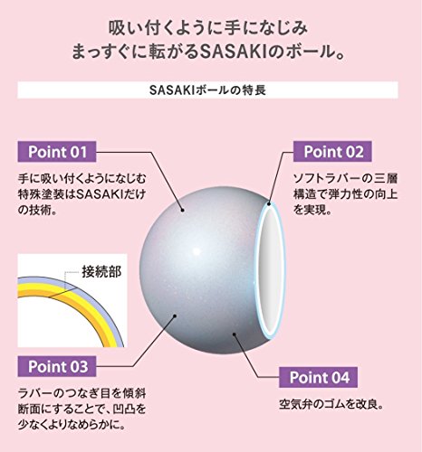 Sasaki M-20A-F Rhythmic Gymnastics Hand Tool, Ball, International Gymnastics Association Certified Product, Gym Star Ball, Diameter 7.3 inches (18.5 cm)