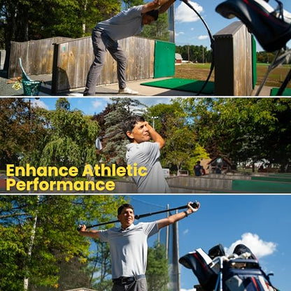 BendyBar Flexible Weighted Resistance Bar to Improve Joint Mobility, Core Strength & Balance, Adjustable Height - size: LITE