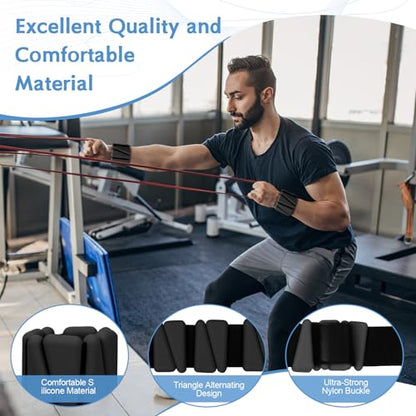 Wrist Weights Set of 2(2Lbs Each), Adjustable Silicone Workout Weights for Women and Men, Wearable Ankle/Wrist Weights Suitable for Yoga, Dance, Pilates, Pool Exercises and Jogging