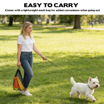 Dog Agility Hurdle Cone Set, 10er 12.5Inch Color Agility Cones and 5er 31.5Inch Agility Rods, Equipment Obstacle Course Backyard Equipment for Pet Exercise