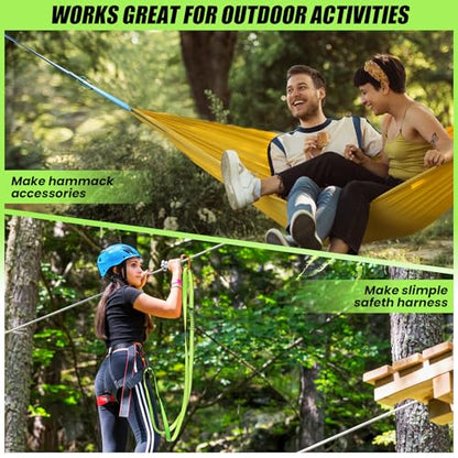 18MM Nylon Climbing Slings Runners 23 kN Strong Webbing Straps for Rock Climbing, Rappelling, Swing, Yoga Hammock etc - color: 2PCS Green, size: 24inch/60cm