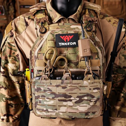 YAY YAKEDA Quick Release Tactical Laser-Cutting Vest Multicam Lightweight Vest - color: Green