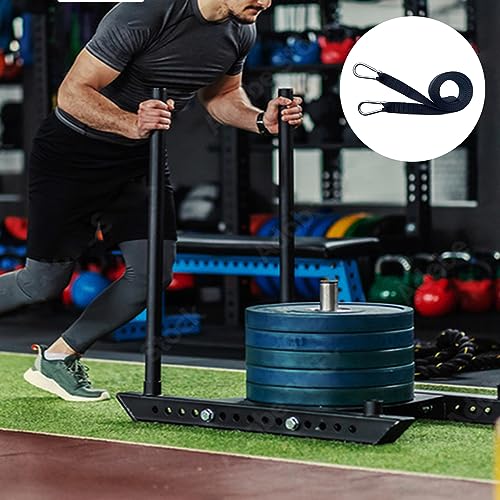2 PCS Weighted Sled Pulling Training Straps, Sled Trainer Pull Leash of Pulley Strap, Sled Harness Suit for Improving Speed Endurance Strength