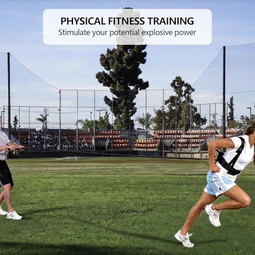 80lb Speed Training Equipment, Resistance Band Exercising Set - size: 9.8ft