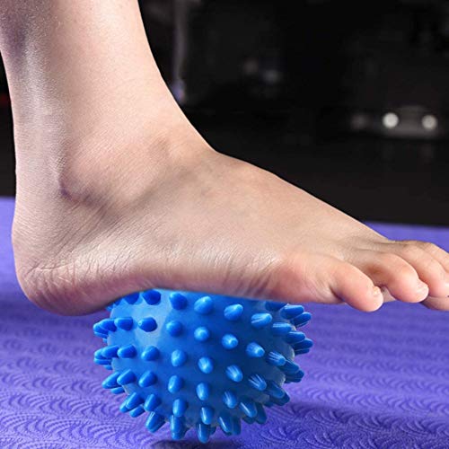 PGYUD Spiky Massage Balls 4 Pack, Trigger Point & Plantar Fasciitis Relief, Deep Tissue Roller for Feet, Back, and Muscles (Green, Pink, Purple, Blue) - color: （green， Pink， Purple，blue）-4 Pack