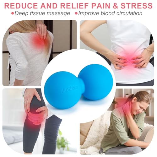 Aegero Peanut Massage Ball-Double Lacrosse Massage Ball (Pink Firm Ball) - color: Pink