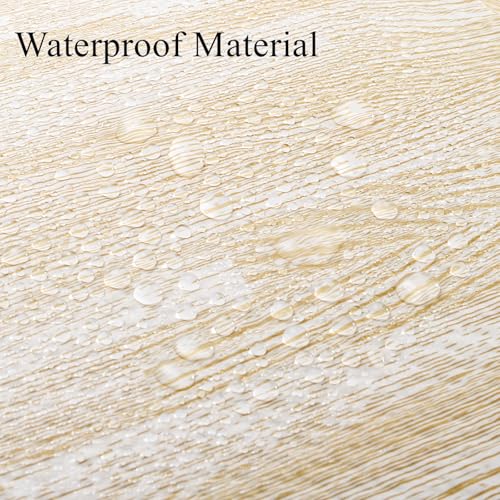 Tebery 16 Pieces Printed Wood Grain Floor Tiles 3/8-Inch Thick EVA Foam Puzzle Floor Mat