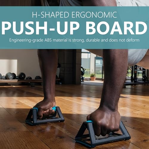 2 Push Up Handles, Non-Slip Paralletes, Push-Up Stand with Rubber Base, Ergonomic Push Up Bars, Parallet Bars, Strength Training Equipment for Calesthenics Handstand Pushups