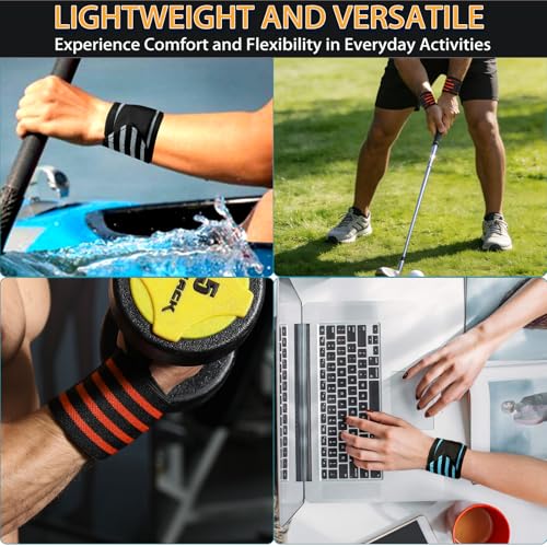 Wrist Wraps 18" Thumb Loop Straps for Powerlifting & Bench Press - color: Gray
