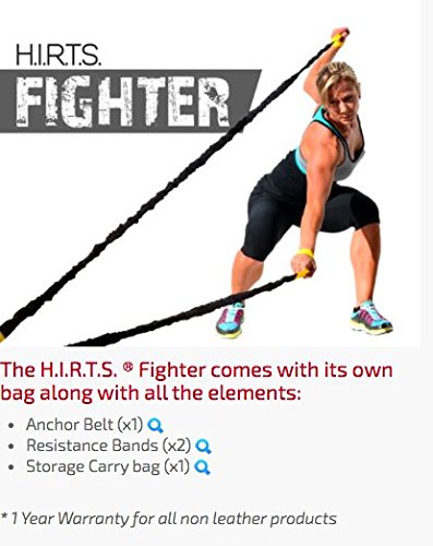 Suples H.I.R.T.S. Fighter - Resistance Bands - Best Functional Workout at Home or Gym - Free Instructional DVD by Olympian Ivan Ivanov! - style: Heavy
