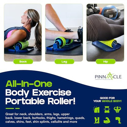 Pinnacle TRS Massage Roller - Modular Portable Muscle Roller for Sore Muscles and Full Body Adjustments - style: TRS