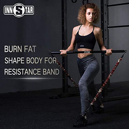 INNSTAR Cable Attachments for Gym, Heavy Cable Handles with Solid ABS Core Grips, D Handle Cable Attachment, Cable Machine Handles for Resistance Bands
