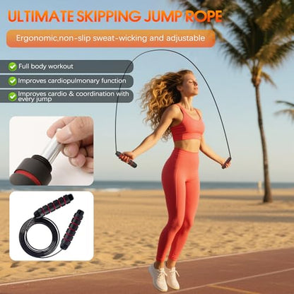 Agility Ladder Speed Training Equipment Set-20ft Agility Ladder,12 Soccer Cones,4 Hurdles,Jump Rope,Running Resistance,Soccer Football Training Equipment with Carrying Bag for Kids Adults - color: Orange